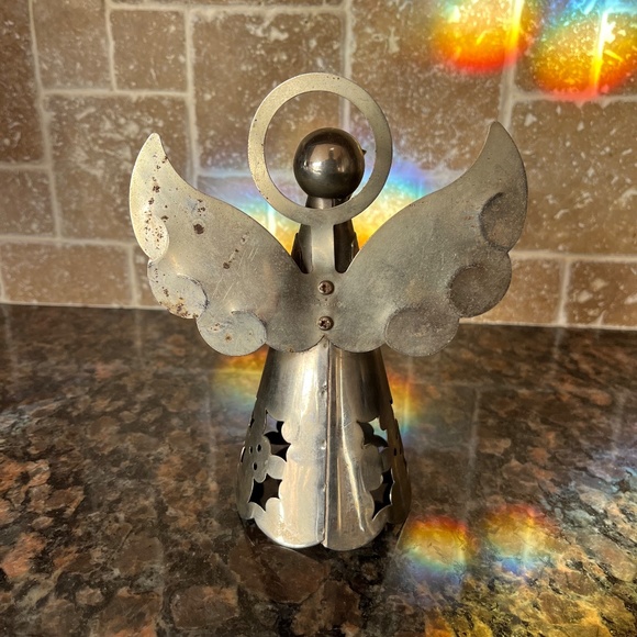 Vintage Metal Angel Candleholder / Tree Topper - Picture 6 of 6
